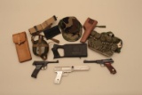 18KN-6 LOT OF MISC. MILITARY GEAR AND 2 BB GUNS