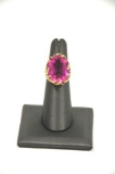 18PD-7 PINK STONE RING