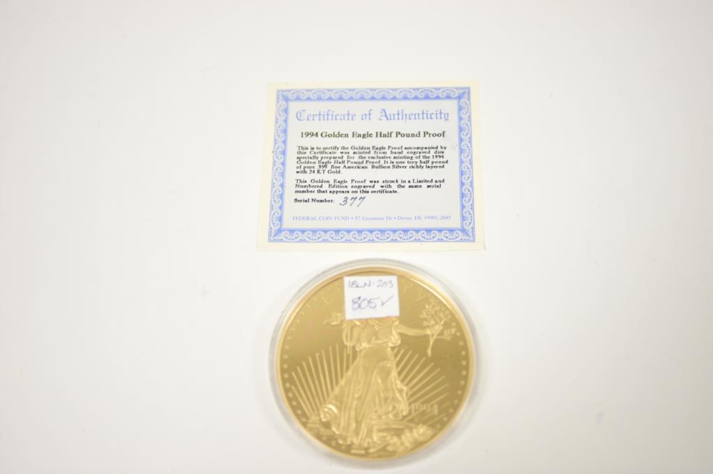 18ln 1 203 Golden Eagle Proof Coins Currency Coins