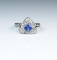 18CAI-80 TANZANITE & DIAMOND RING