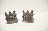 18LN-1-208 BRONZE BOOKENDS