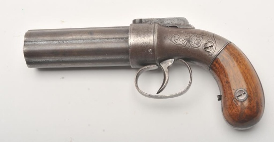 19KZ-27 ENGRAVED PEWTER FLASK