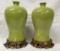 19GFE-104  PAIR OF MEIPING VASES