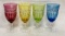 19GFE-50 4 INTAGLIO CUT GOBLETS