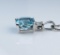 19CAI-33 AQUAMARINE & DIAMOND PENDANT