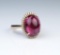 19CAI-35 PINK TOURMALINE & DIAMOND RING