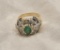 19RPS-51 EMERALD & DIAMOND RING