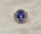 19RPS-17 TANZANITE & DIAMOND RING