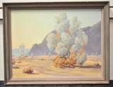 19FA-9 OIL ON BOARD OF DESERT SCENE