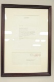 19SAV-253 FRAMED LETTER