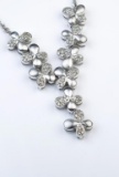 19CAI-56 CASCADING FLOWER DIAMOND NECKLACE