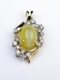 19CAI-54 CHRYSOBERYL CATS EYE PENDANT