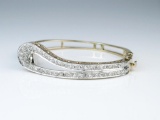 19CAI-2 HEIRLOOM DIAMOND BANGLE BRACELET