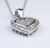 19CAI-16 HEART SHAPED DIAMOND PENDANT