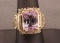 19RPS-44 KUNZITE & DIAMOND RING