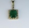 19CAI-4 EMERALD & DIAMOND PENDANT