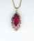 19CAI-5 RUBY & DIAMOND PENDANT