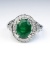 19CAI-9 COLOMBIAN EMERALD & DIMAOND RING