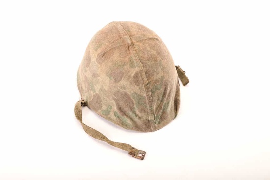 SUMLS-89 WWII MARINE CORPS HELMET WITH COVER