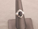 19RPS-18 SAPPHIRE & DIAMOND RING