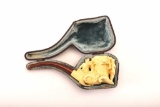 SUMLS-56 CARVED ANTIQUE MEERSCHAUM PIPE