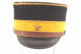 19LL-16 JAPANESE WWII OFFICER'S PILLBOX HAT