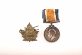 19IK-6 TWO CANADIAN WWI MEDALS