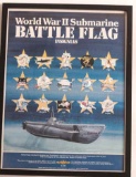 19IE-8 POSTER OF WWII SUB BATTLE INSIGNIAS
