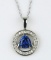 19CAI-26 TANZANITE & DIAMOND PENDANT