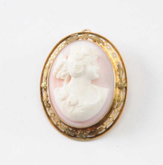19RPS-13 CARVED CORAL CAMEO