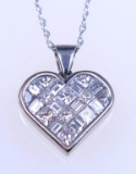 19CAI-35 HEART SHAPED DIAMOND PENDANT