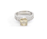 19RPS-38 CHAMPAGNE COLOR DIAMOND RING