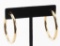 19RPS-25 PAIR OF CARLA DESIGN HOOP EARRINGS