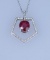 19CAI-55 RUBY & DIAMOND PENDANT