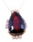 19CAI-50 RHODOLIT & DIAMOND PENDANT