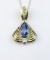 19CAI-61 TANZANITE & DIAMOND PENDANT