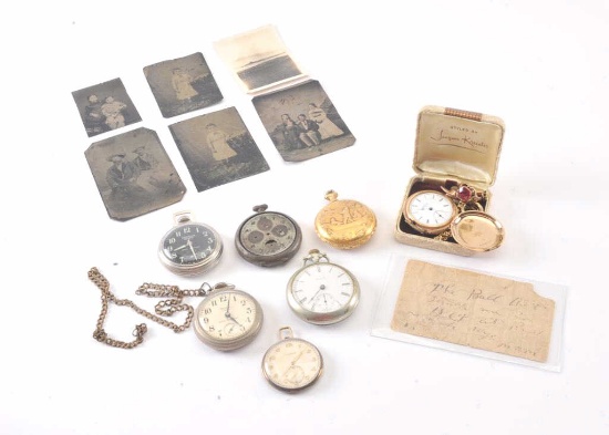 19NO- 41 7 POCKET WATCHES