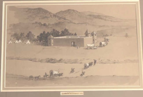 19FF-1 WATERCOLOR BY CLARENCE ELLSWORTH