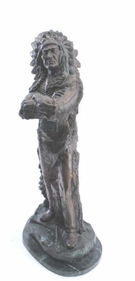 19KI-18 BRONZE OF INDIAN CHIEF