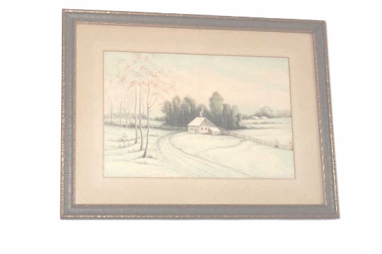 19RG-5 PASTEL OF FARMHOUSE