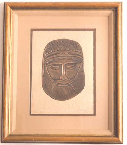19IK-5 TWO BRASS ARTWORK