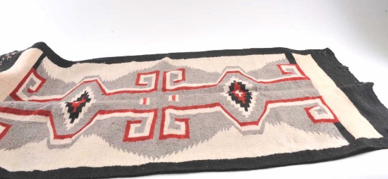 19OX- 13 NAVAJO REGIONAL RUG DAMAGED