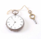 19NO- 40 KEY WIND SILVER WATCH