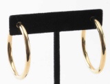 19RPS-25 PAIR OF CARLA DESIGN HOOP EARRINGS