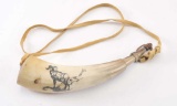 19OX- 25 POWDER HORN W/RAM