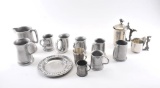 19OX- 36 LOT OF SILVER PLATED PEWTER