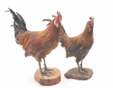 20TMO-1065 PAIR OF ROOSTERS