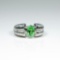 20CAI-20 TSAVORITE GARNET & DIAMOND RING