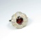 20CAI-25 SPESSARTITE GARNET & DIAMOND RING