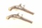 18GV-8 PAIR OF SNAPHANCE FLINTLOCK PISTOLS
